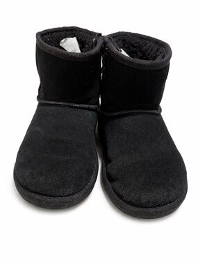 Koolaburra by UGG Kids Black Mini Boots Zip Back Cozy Winter size 1